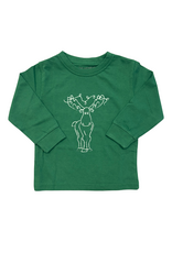 Mustard & Ketchup Green Moose LS T-Shirt