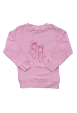 Mustard & Ketchup 26 Light Pink Ballet Slippers Sweatshirt