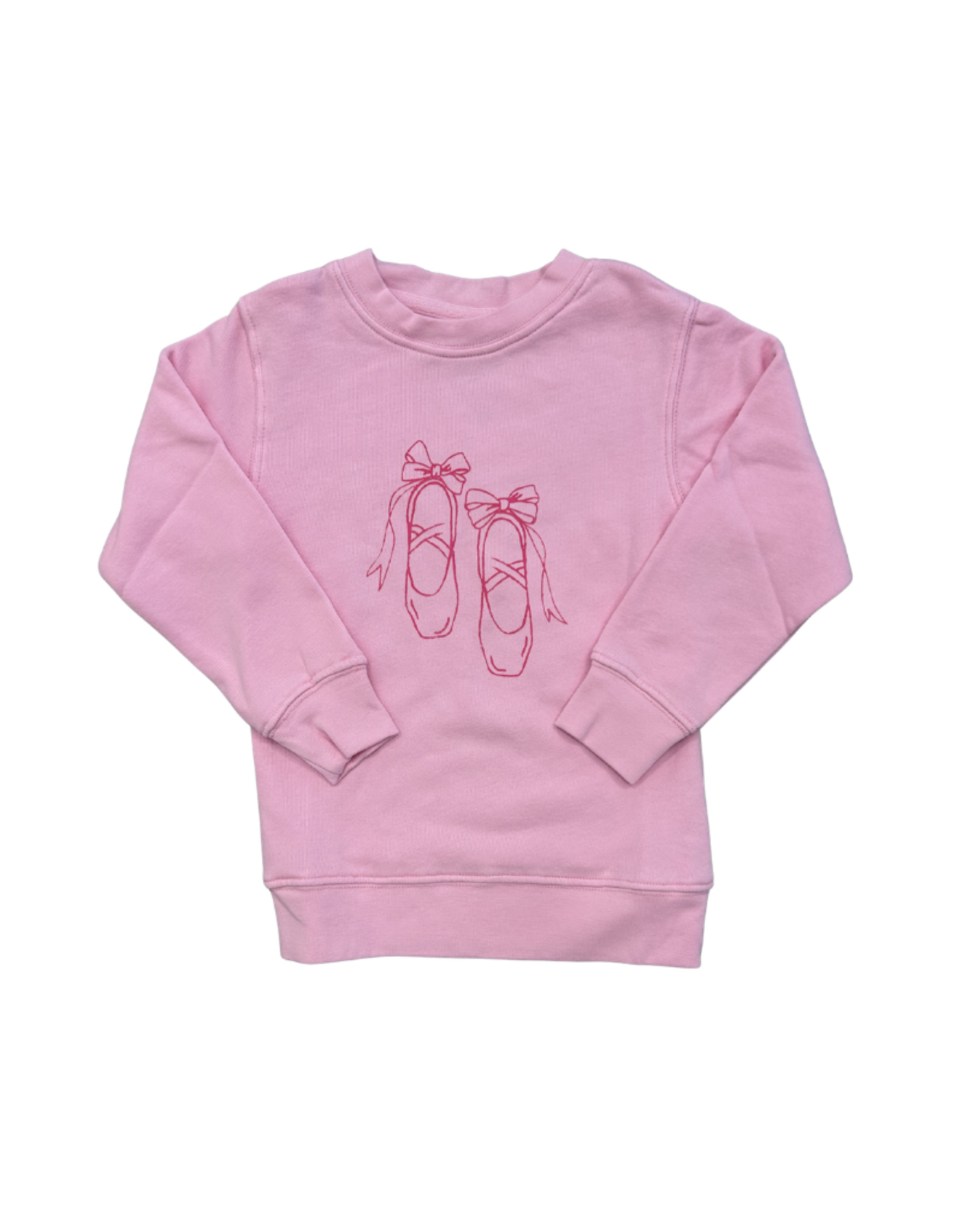 Mustard & Ketchup 26 Light Pink Ballet Slippers Sweatshirt