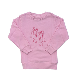 Mustard & Ketchup 26 Light Pink Ballet Slippers Sweatshirt