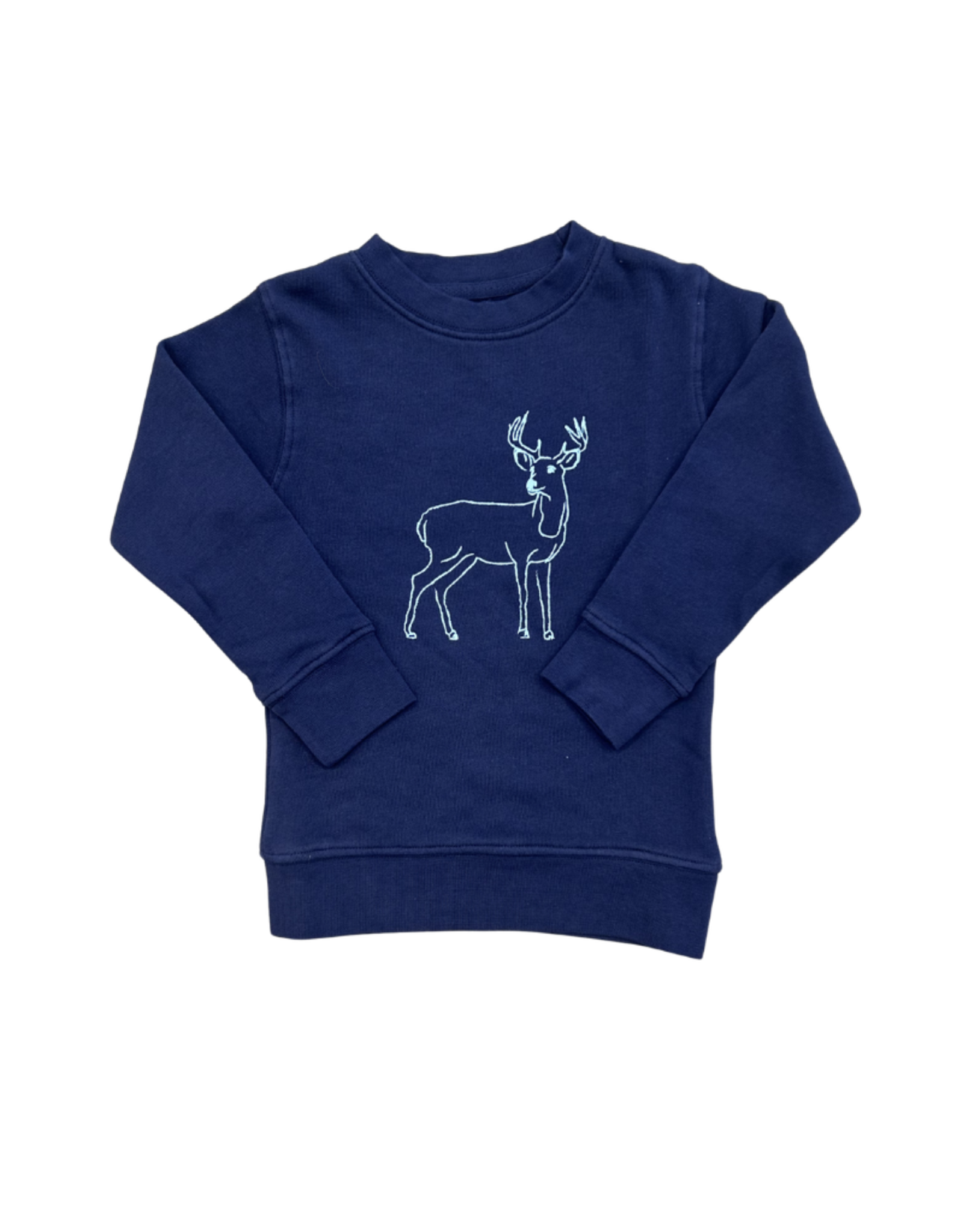 Mustard & Ketchup 26 Deer Washed Denim Sweatshirt
