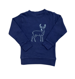 Mustard & Ketchup 26 Deer Washed Denim Sweatshirt