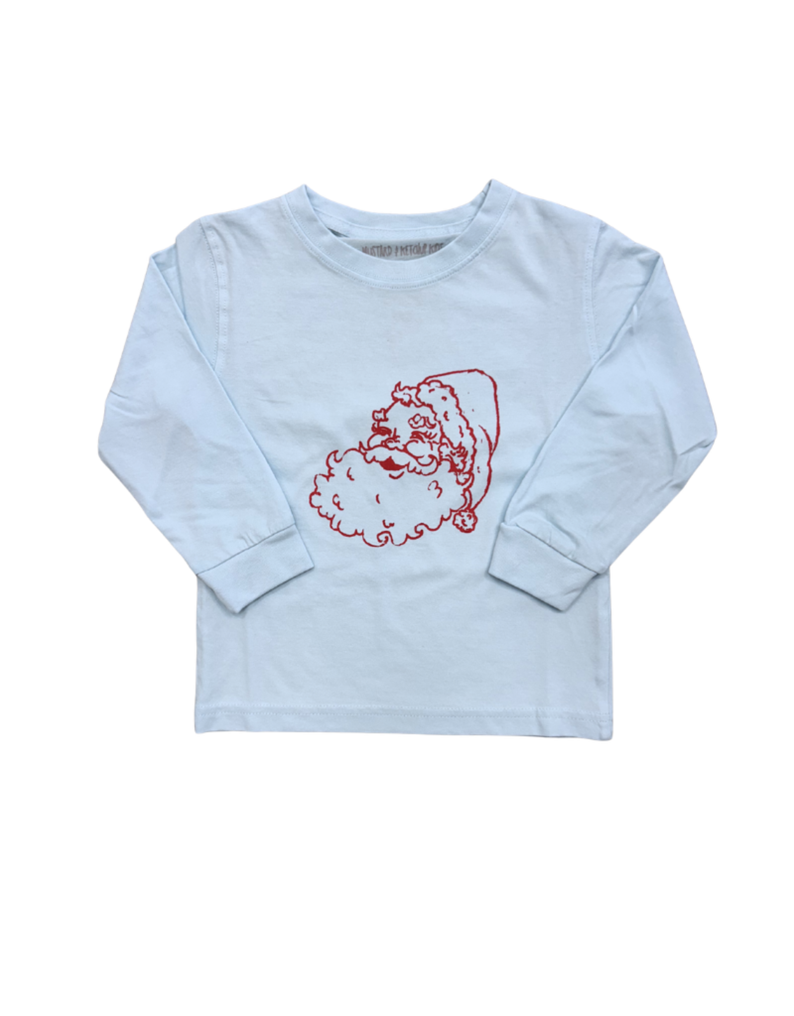 Mustard & Ketchup Light Blue Santa LS T-Shirt