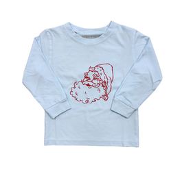 Mustard & Ketchup Light Blue Santa LS T-Shirt