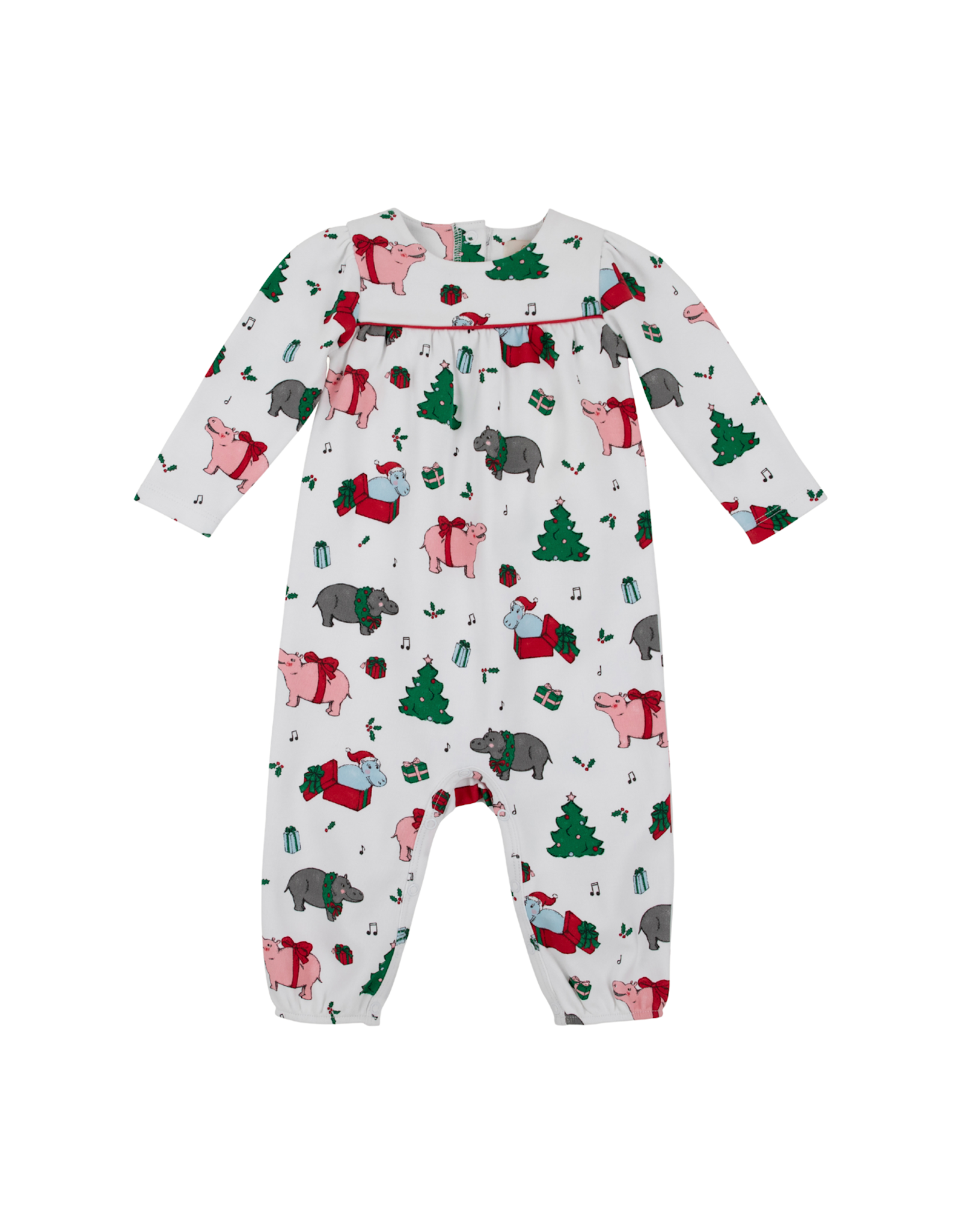 The Beaufort Bonnet Company LS Penny Playsuit - I Want a Hippopotamus