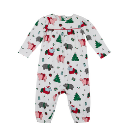 The Beaufort Bonnet Company LS Penny Playsuit - I Want a Hippopotamus