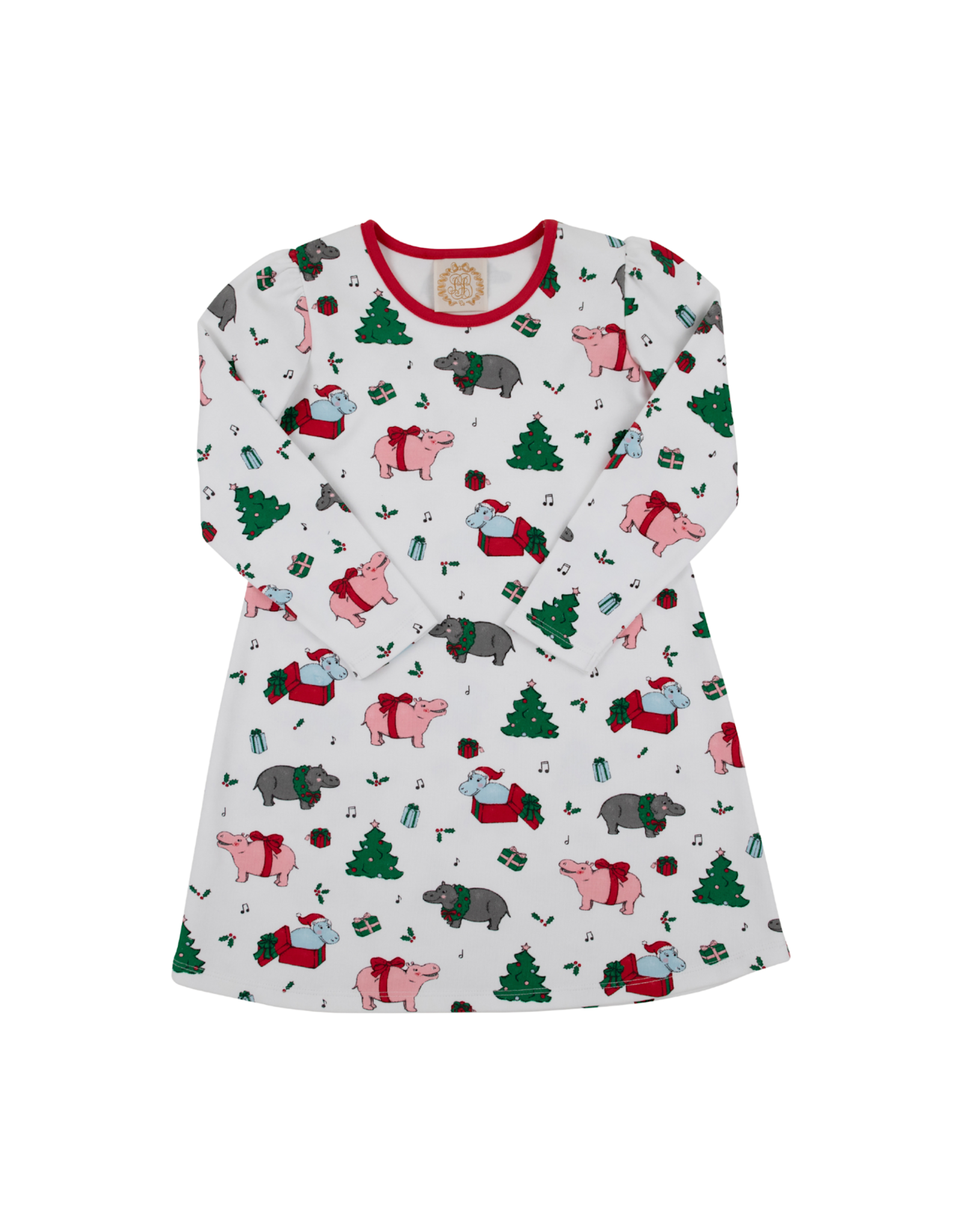 The Beaufort Bonnet Company LS Penny's Playdress - I Want a Hippopotamus