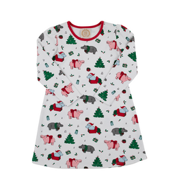 The Beaufort Bonnet Company LS Penny's Playdress - I Want a Hippopotamus