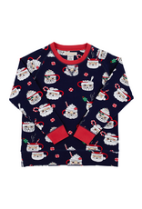 The Beaufort Bonnet Company Boy's Comfy Crewneck, Keeping Spirits Bright Navy
