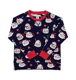 The Beaufort Bonnet Company Boy's Comfy Crewneck, Keeping Spirits Bright Navy