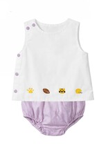 Krewe Kids Liam Diaper Set, Purple Tigers