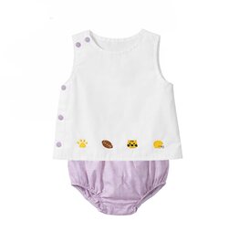 Krewe Kids Liam Diaper Set, Purple Tigers