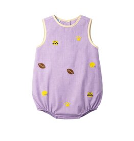Krewe Kids Luca Bubble, All Over Embroidery Purple Tigers
