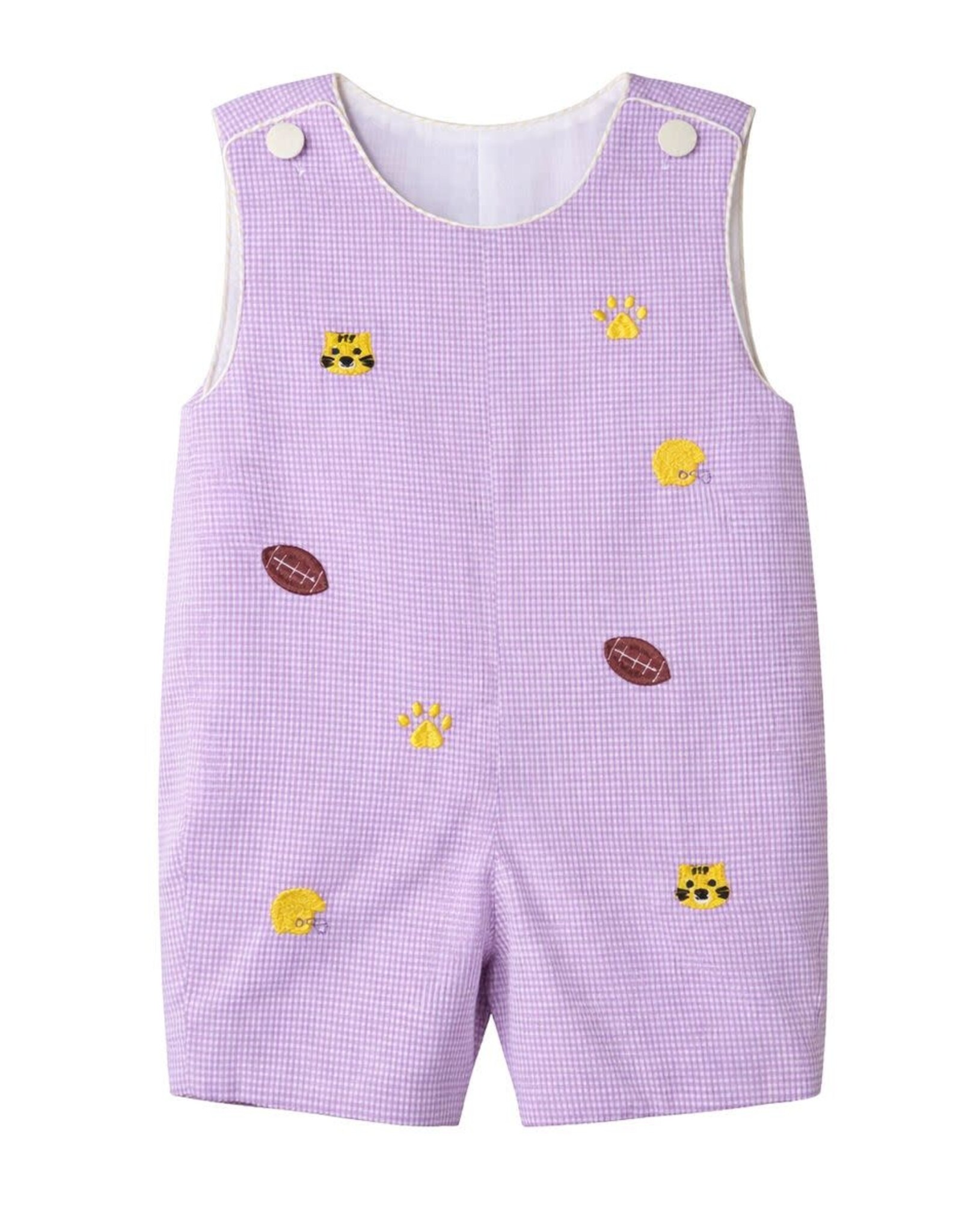 Krewe Kids Elliott Jon Jon, All Over Embroidery Purple Tigers