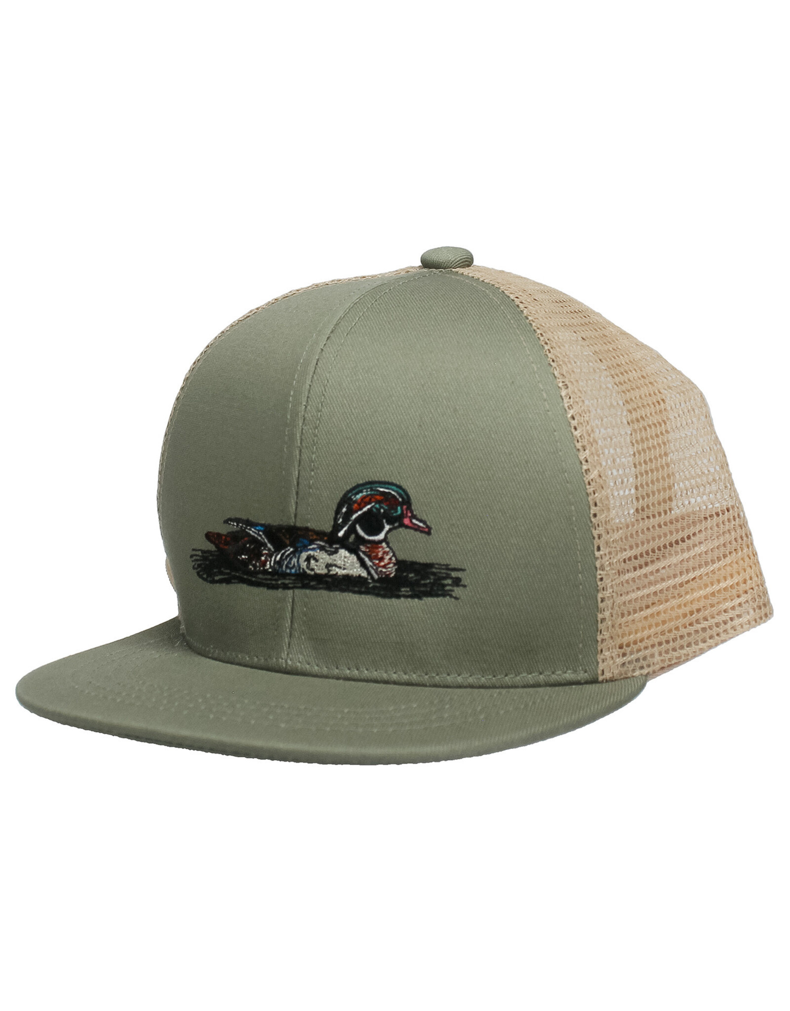 Properly Tied Boys Trucker Hat, Wood Duck