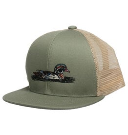 Properly Tied Boys Trucker Hat, Wood Duck