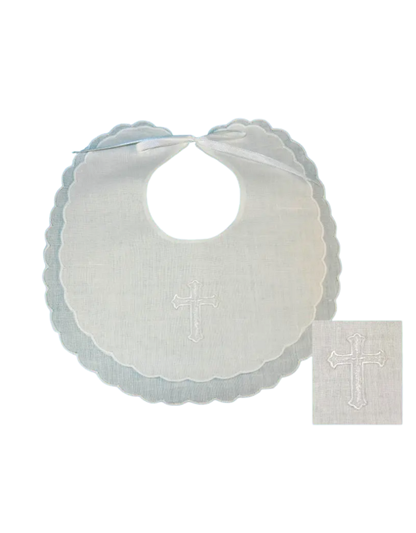 Linen/Cotten Bib w/ Cross