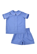 Funtasia Too Pleat Front Short Set, Ceil Blue