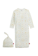 Magnetic Me Nursery Magic Cream Modal Gown/Hat Set NB/3m