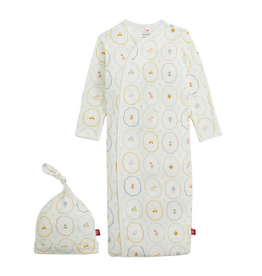 Magnetic Me Nursery Magic Cream Modal Gown/Hat Set NB/3m