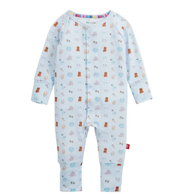 Magnetic Me Nursery Nostalgia Blue Modal Footie