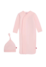 Magnetic Me Pink Dogwood Gown & Hat Set NB-3M