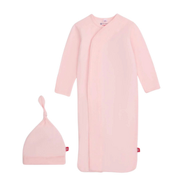 Magnetic Me Pink Dogwood Gown & Hat Set NB-3M