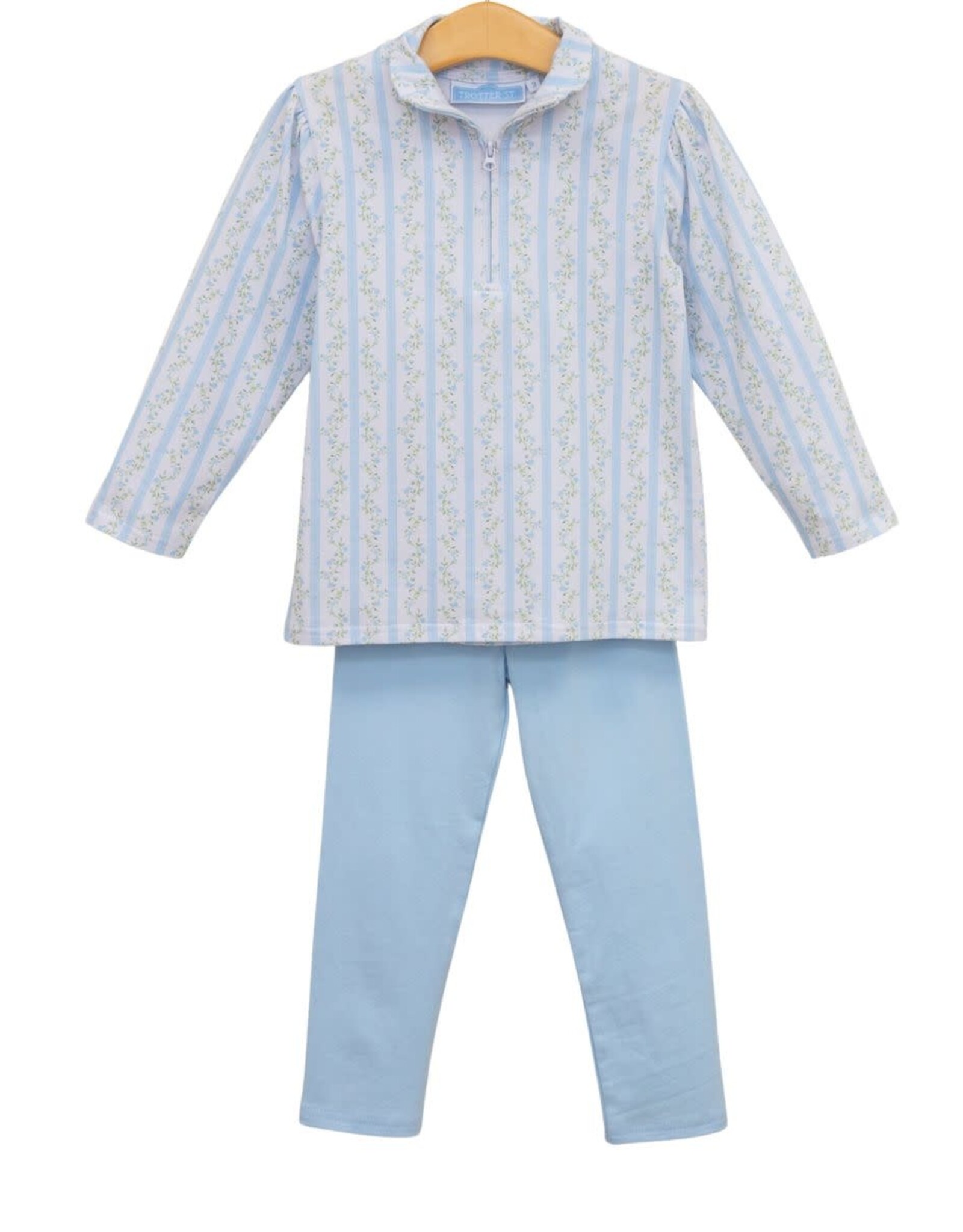Trotter Street Kids Vineyard Blooms 1/4 Zip Pullover Set