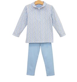 Trotter Street Kids Vineyard Blooms 1/4 Zip Pullover Set