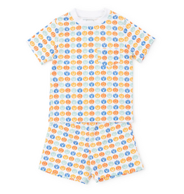 Lila + Hayes Charles Short Set, Preppy Pumpkins Cool
