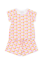 Lila + Hayes Emery Short Set, Preppy Pumpkins Bright