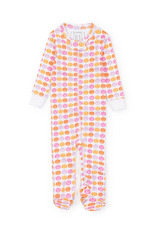 Lila + Hayes Parker Zipper Pajamas, Preppy Pumpkins Bright