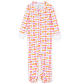 Lila + Hayes Parker Zipper Pajamas, Preppy Pumpkins Bright