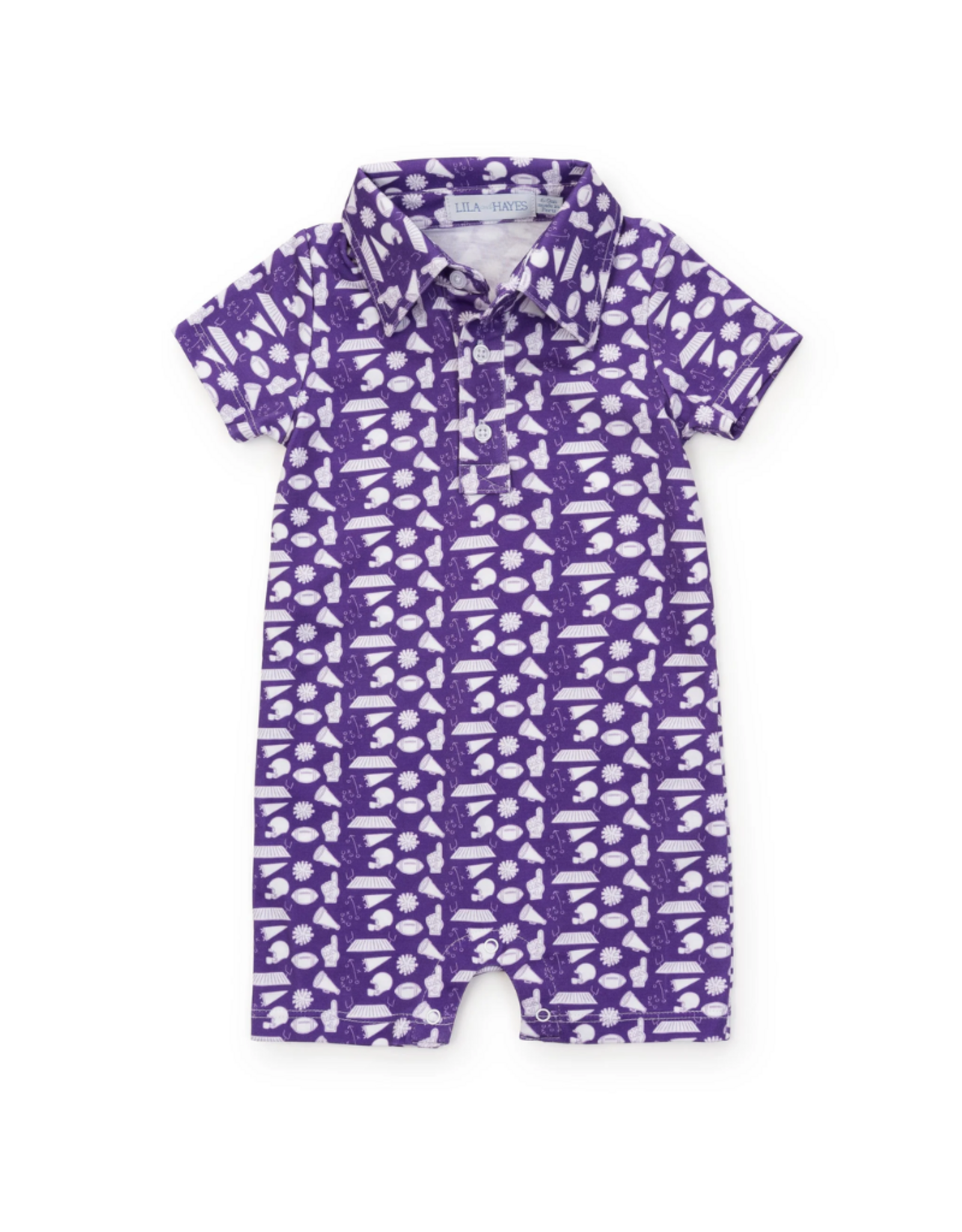 Lila + Hayes Tripp Polo Shortall, Pep Rally Purple