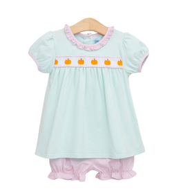 Trotter Street Kids Pumpkin Rowe Bloomer Set