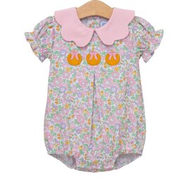 Trotter Street Kids Pumpkin Floral Bubble