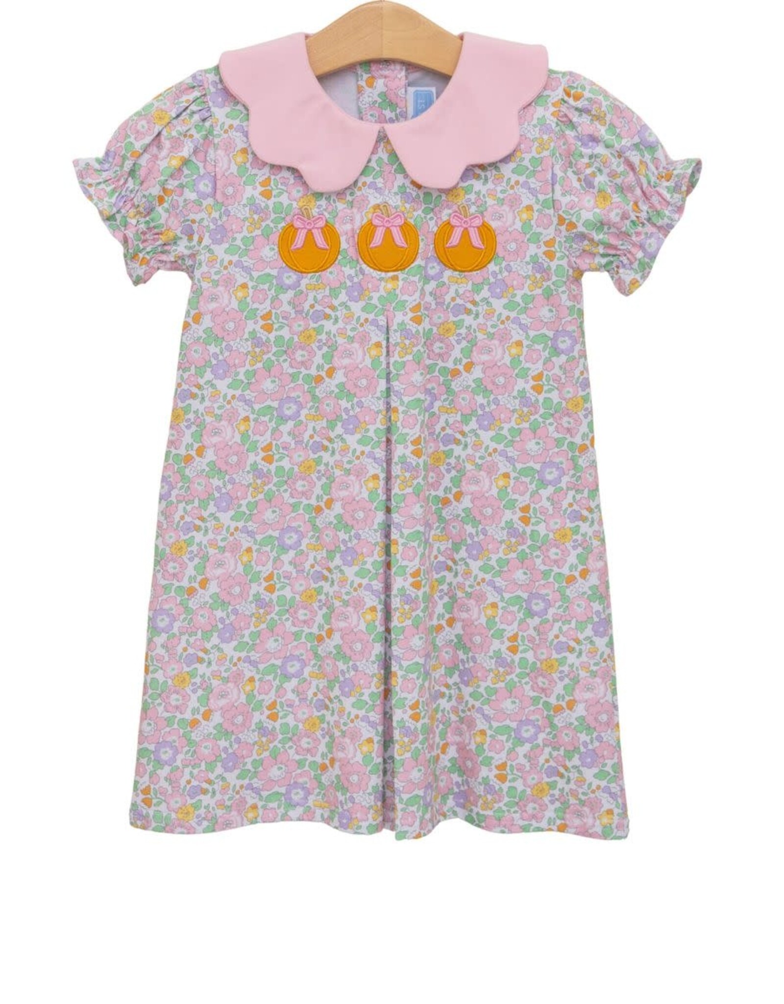 Trotter Street Kids Pumpkin Floral Dress