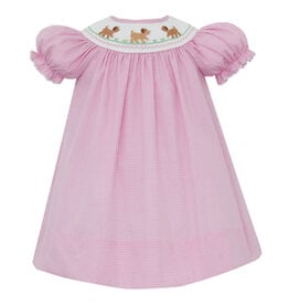 Petit Bebe Pink Check Bishop, Puppies