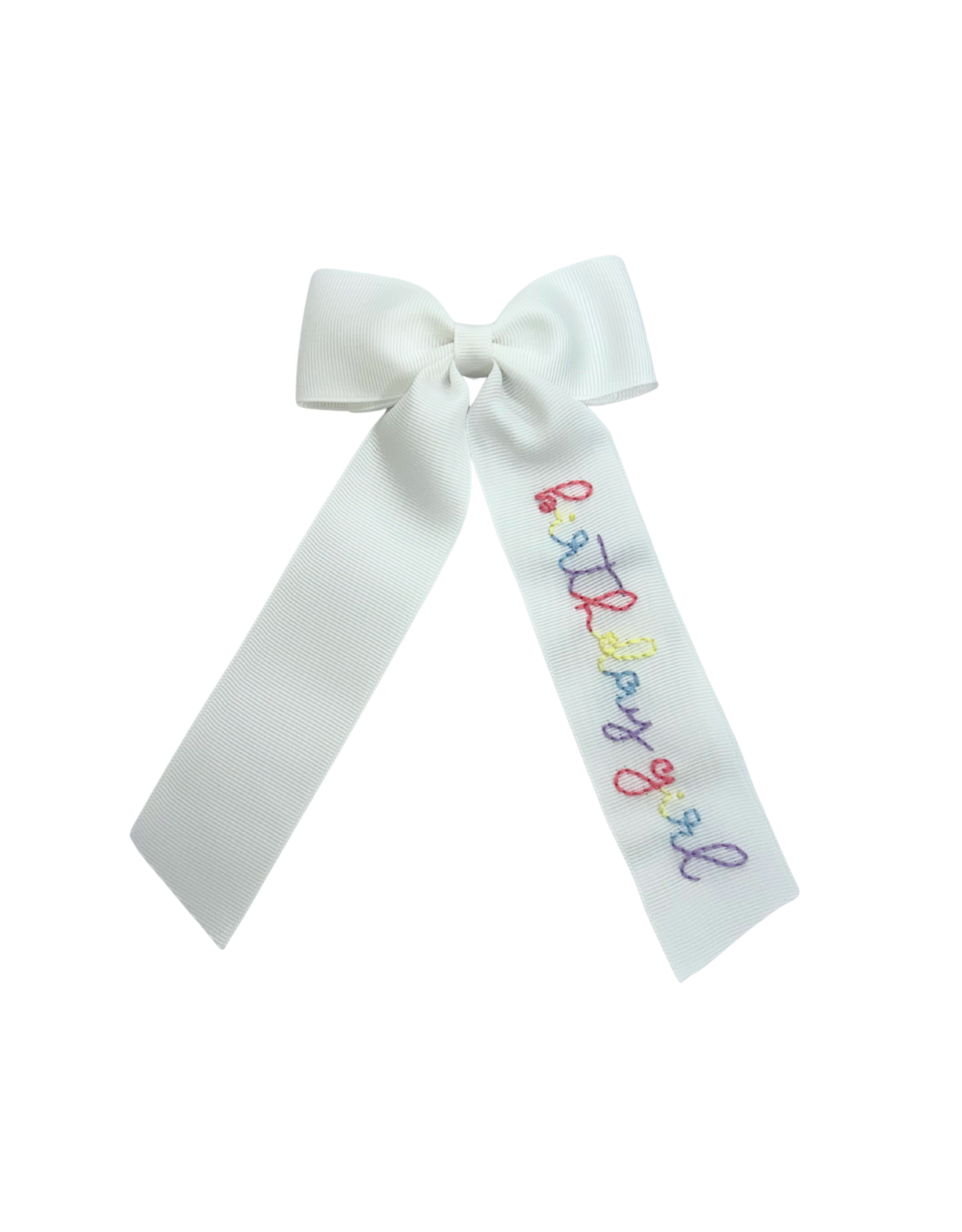 Hallie Sobie Co. Hand Stitched Bow, Birthday Girl