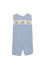 Petit Bebe Blue Gingham Jon Jon, Trucks