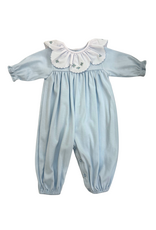 Auraluz Blue Rosebud Knit Ruffle Collar Converter