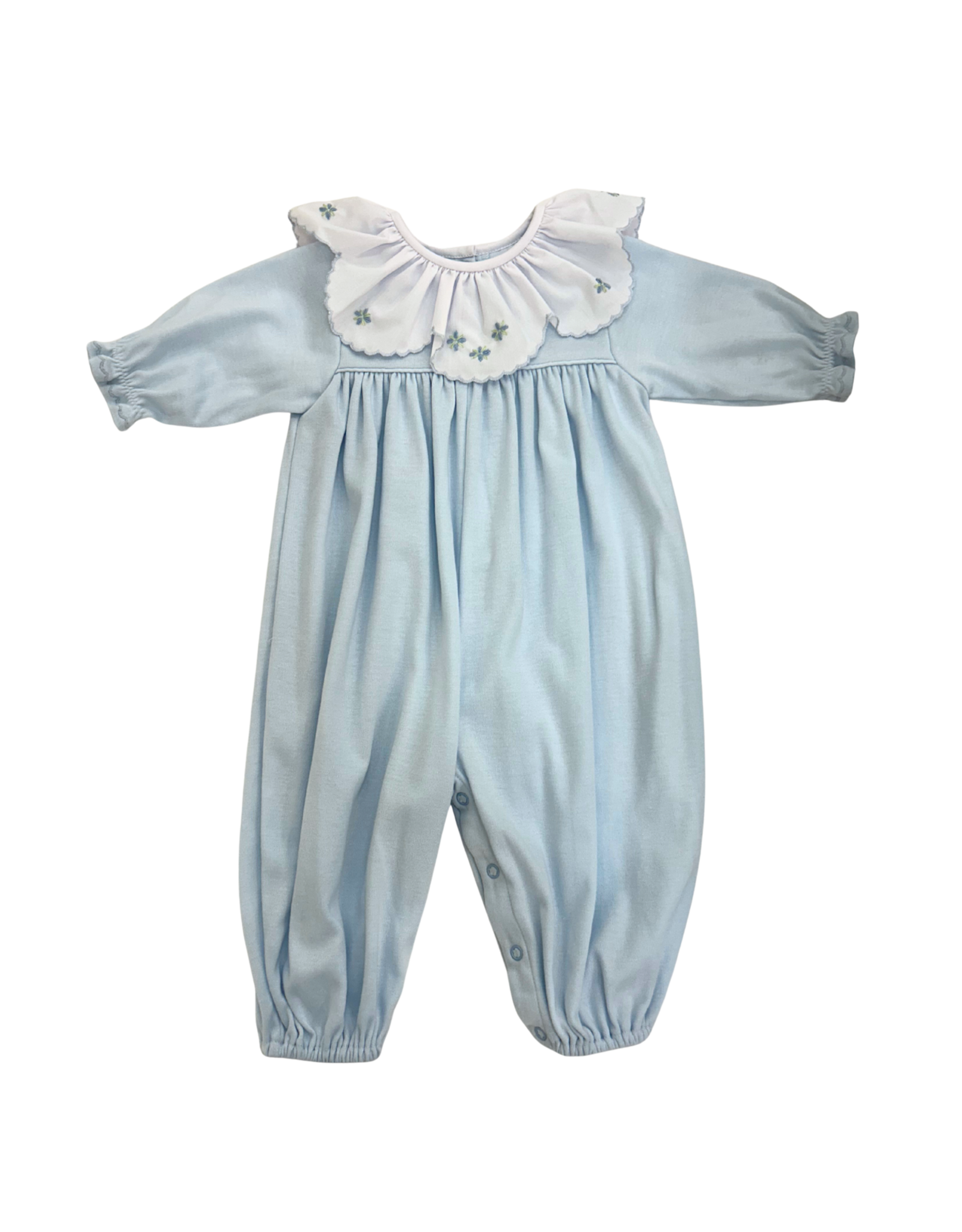 Auraluz Blue Rosebud Knit Ruffle Collar Converter