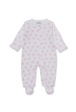 Kissy Kissy Gingham Rockers PRT Zip Footie, Pink
