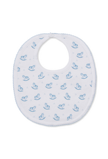 Kissy Kissy Gingham Rockers PRT Bib, Lt Blue