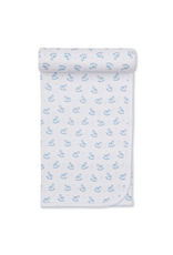 Kissy Kissy Gingham Rockers PRT Blanket, Lt Blue