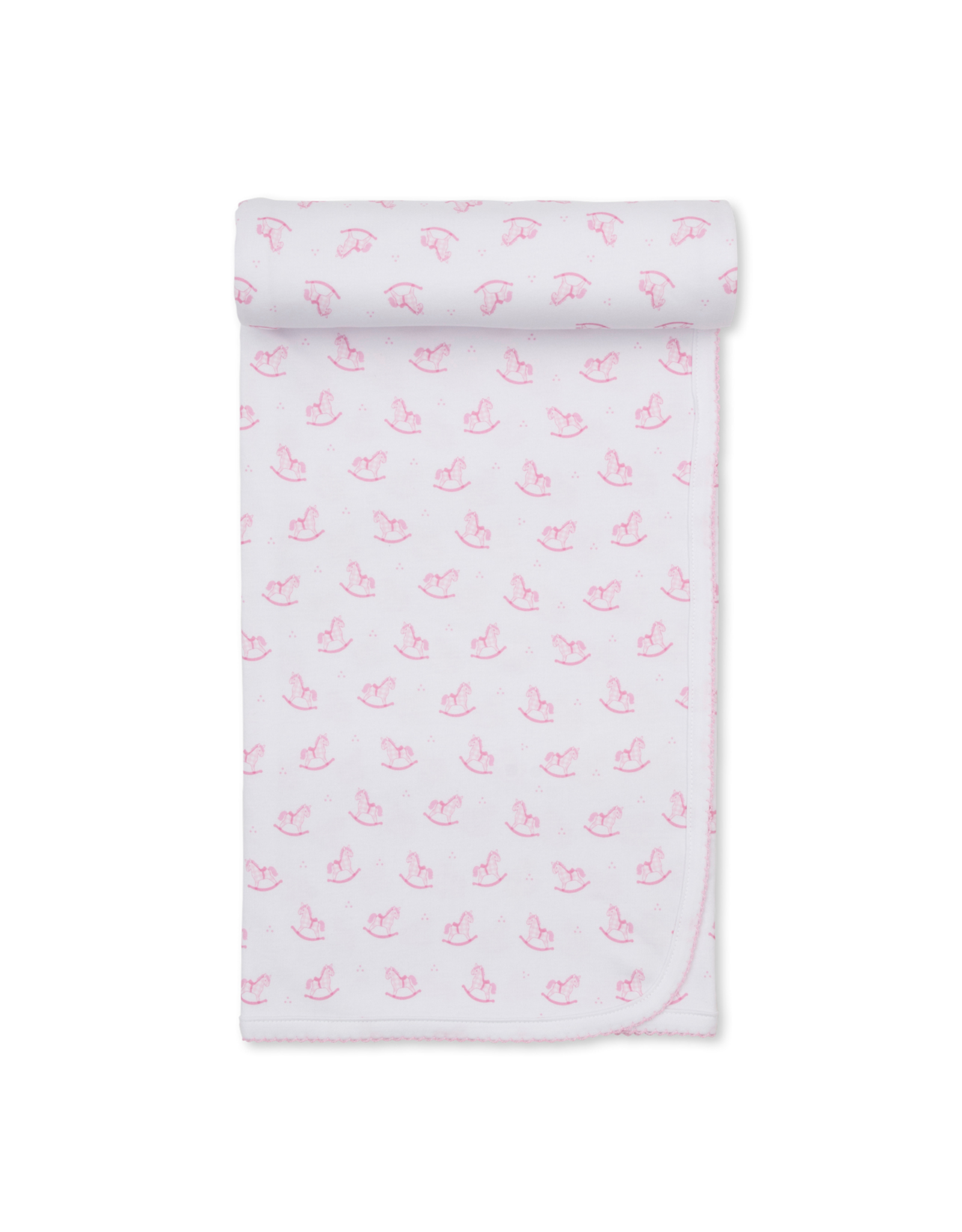 Kissy Kissy Gingham Rockers PRT Blanket, Pink