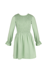 Gabby The Carla Shirred Dress, Aqua