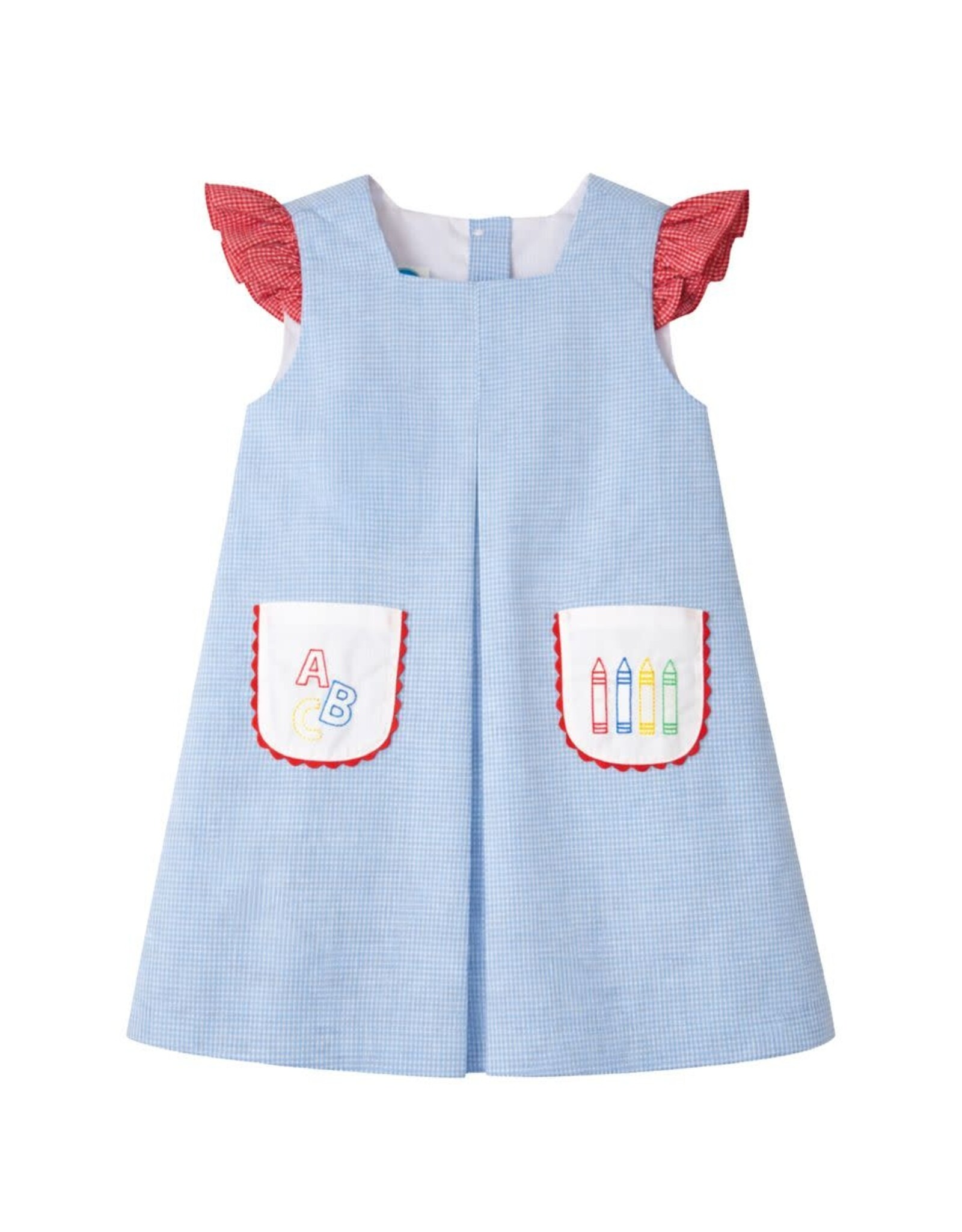 Krewe Kids Gabby Pleat Dress, ABC Gingham