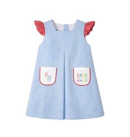 Krewe Kids Gabby Pleat Dress, ABC Gingham