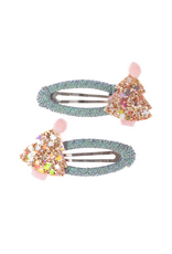Great Pretenders Minty Christmas Holiday Hair Clips 2pc